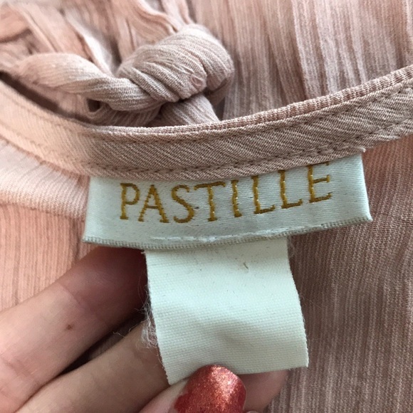 Pastille Vintage Dusty Pink Button Front Shirt - Picture 4 of 4